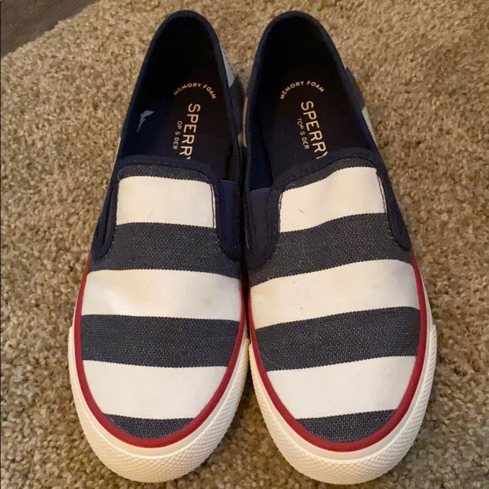 Sperry Seaside Breton Novelty Slip-on Sneaker